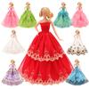 BARWA 5 Pcs Handmade Doll Clothes Wedding Gowns Party Dresses for 11.5 inch Dolls view 1