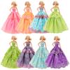 BARWA 5 Pcs Handmade Doll Clothes Wedding Gowns Party Dresses for 11.5 inch Dolls view 4
