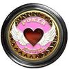 MRC Hand Painted Poker Card Guard Protector - Poker Angel view 1