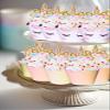 80 Pieces Unicorn Cupcake Toppers and Wrappers Decorations Unicorn Cup Cake Liners Rainbow Birthday Party Supplies Used for decorating desserts at birthday parties view 3