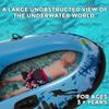 Sieco Design AQUAVUE Voyager, Clear Bottom Inflatable Raft, for Kids and Adults view 2