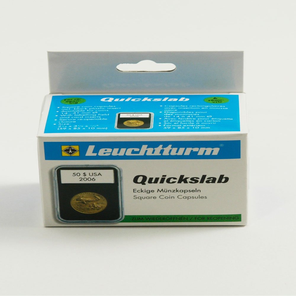 Pack of 5 Lighthouse Quickslab 21mm Graded Coin Slabs US / Canadian Nickel Holders