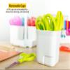 Stanley Removable 4 Cup Scissor Caddy and Minnow 5-Inch Pointed Tip Kids Scissors, 24 Pack (SCICAD-PT24) view 2