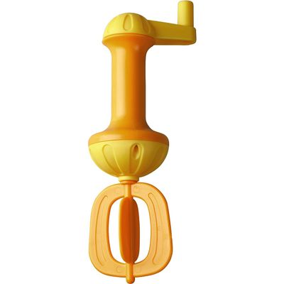 HABA Toddler Bath Toys: Bubble Bath Whisk for Sensory Play, Bubble Maker for Bathtub and Fun Beach and Water Toys for Toddlers, Yellow
