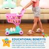 Battat  Play Circle  Shopping Cart  Toy Food  Play Kitchen for Toddlers  Pretend Play  Shopping Day Grocery Cart  2+ Years view 4