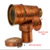 Antique Decor Spyglass, Pirate Telescope with Leather Case, Handheld Telescope for Adventure Enthusiasts, Monocular Nautical Decor for Gifting, Travellers, Kelvin & Hughes London, 16" view 3