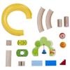 HABA Ball Run - Kullerbu Spiral Track, 26 Piece Wood & Plastic Marble Run Set with Wild Curves & Bell for Kids 2-6, STEM Toy Marble Maze Building Set view 2
