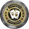 MRC POKER Hand Painted Poker Card Guard Protector - Cowboys view 1