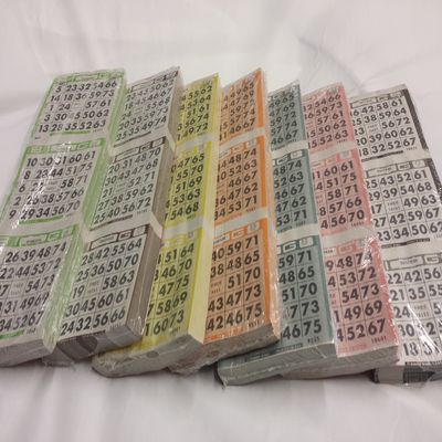 Bingo 3 ON Strips, 6 Packs of 250 Sheets