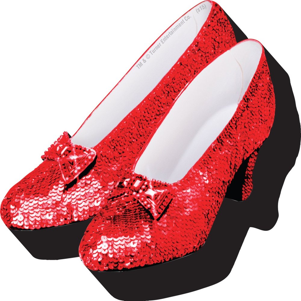 AQUARIUS Wizard of Oz Shoes Funky Chunky Novelty Magnet for Refrigerator, Locker, Whiteboard & Game Room Officially Licensed Merchandise & Collectibles