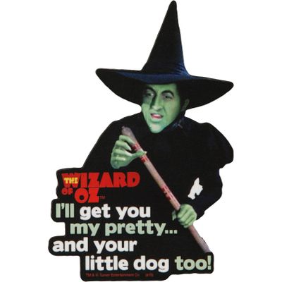 AQUARIUS Wizard of Oz Witch Funky Chunky Novelty Magnet for Refrigerator, Locker, Whiteboard & Game Room Officially Licensed Merchandise & Collectibles