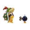 Super Mario Bowser Jr. 4-Inch Action Figure with Bob-Omb Accessory, Poseable Articulated Collectible Toys, Perfect for Kids & Collectors Alike! For Ages 3+ view 2