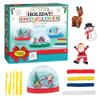 Creativity for Kids Make Your Own Holiday Snow Globes Kit | Sculpt, Decorate & Shake 3 Festive Winter Scenes | DIY Christmas Crafts for Kids to Build Creativity & Fine Motor Skills (Ages 6+) view 1