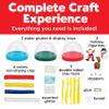 Creativity for Kids Make Your Own Holiday Snow Globes Kit | Sculpt, Decorate & Shake 3 Festive Winter Scenes | DIY Christmas Crafts for Kids to Build Creativity & Fine Motor Skills (Ages 6+) view 3