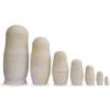 BestPysanky Set of 7 Unfinished Wooden Nesting Dolls DIY Craft Blanks for Painting 6.75 Inches view 1