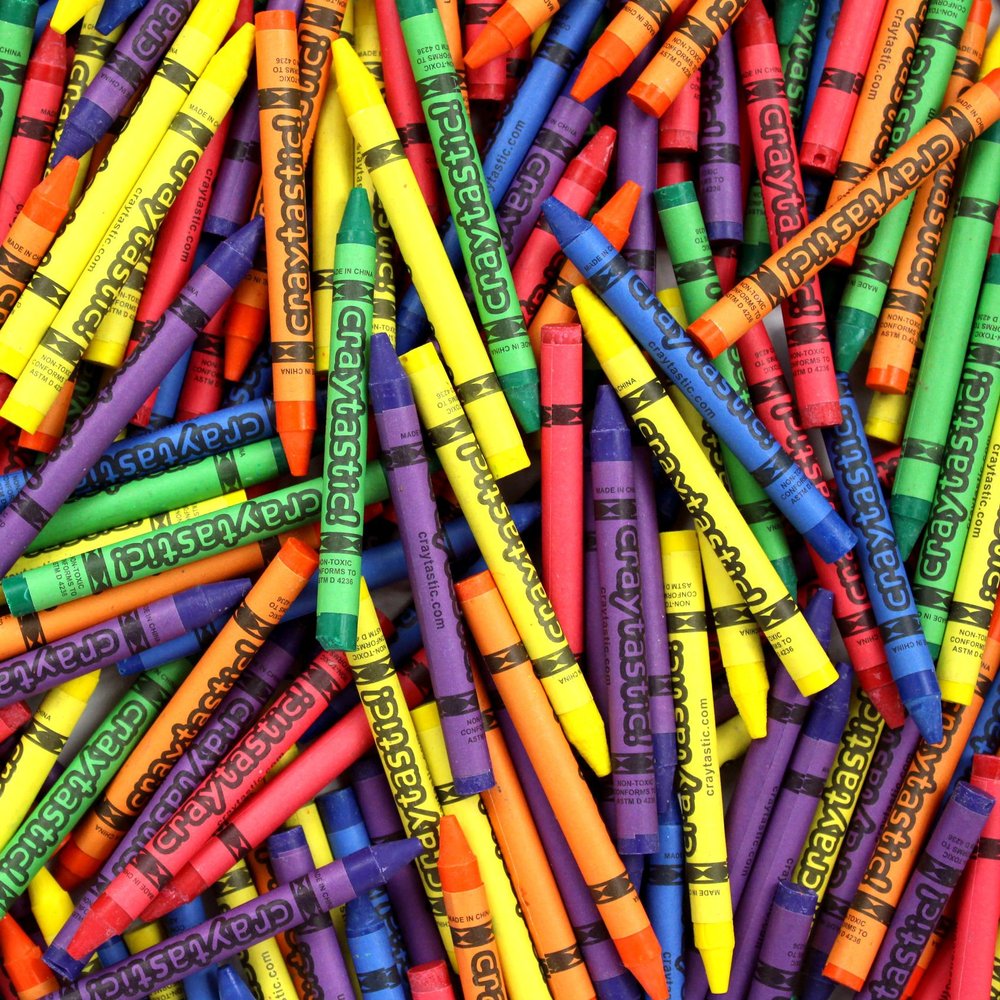 Craytastic! (264) Premium Bulk Crayons (6 Colors) for Schools, Classrooms, Restaurants, Offices, Crafts and More - Safety Tested Compliant with ASTM D-4236