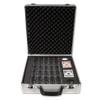 Deluxe 500 Chip Aluminum Claysmith Poker Chip Gaming Case - Comes with Bonus Dealer Button Set! view 4