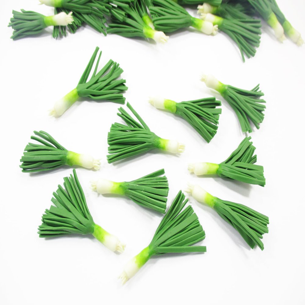 10 Loose Leek Vegetables 1:6 Miniatures Food Kitchen 12229