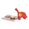 Bigjigs Rail, Dinosaur Train Crane, Wooden Toys, Bigjigs Train Accessories, Wooden Crane, Dinosaur Track, Crane Toy, Bigjigs Crane, Dinosaur Toys Multicoloured view 2