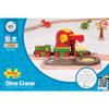 Bigjigs Rail, Dinosaur Train Crane, Wooden Toys, Bigjigs Train Accessories, Wooden Crane, Dinosaur Track, Crane Toy, Bigjigs Crane, Dinosaur Toys Multicoloured view 3