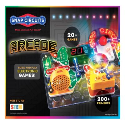 Snap Circuits Arcade, Electronics Exploration Kit, Stem Activities for Ages 8+, Full Color Project Manual (SCA-200)