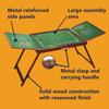Bits and Pieces Fold-and-go Wooden Jigsaw Puzzle Table with Legs Folding Puzzle Board 1500 Pieces, Non-Slip Top, Carry Handle, 2 Felt Sorting Areas 66" x 25" Work Surface view 4