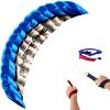 HENGDA KITE 2.5m Dual Line Stunt Parafoil Kites Soft Stunt Kite for Beach Blue with Flying Tool view 1