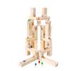 Golden Age Marble Run Toys, 60 Pieces Wooden Classic Ramps Track Building Construction Set for Children Toddler view 1