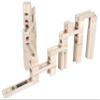 Golden Age Marble Run Toys, 60 Pieces Wooden Classic Ramps Track Building Construction Set for Children Toddler view 2