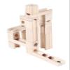 Golden Age Marble Run Toys, 60 Pieces Wooden Classic Ramps Track Building Construction Set for Children Toddler view 3