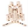 Golden Age Marble Run Toys, 60 Pieces Wooden Classic Ramps Track Building Construction Set for Children Toddler view 4