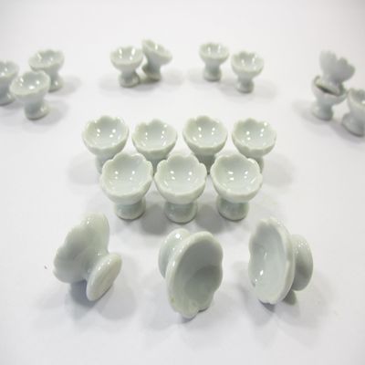 10x15 mm Mini White Ceramic Ice Cream Cups Dollhouse Miniature Supply 12441