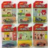 2017 Hot Wheels PEANUTS Complete Set Of 6 : CHARLIE BROWN (Bone Shaker), SNOOPY (Altred Ego), LUCY (Purple Passion), FRANKLIN (Chicane), LINUS (Circle Tracker), SALLY (Qombee) view 1