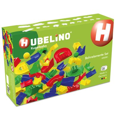 Hubelino 128 Piece Run Elements - The Original Marble Run Expansion Set - Made in Germany