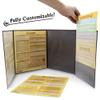 Stratagem The Master's Tome 4-Panel Customizable GM Screen with Free Inserts  Dry Erase, Dungeon & Game Master Accessory for Tabletop RPG Campaigns (Brown) view 3