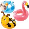 Intex, 43234-2327 3 Pack 59220EP - Animal Head Split Ring Pool Floats Bundle Includes Frog, Duck, Penguin, Giraffe, Frog, Penguin (Style May Vary) view 1