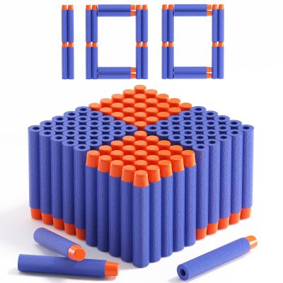 AMOSTING Refill Darts 100PCS Bullets Ammo Pack Compatible for Nerf N-Strike Elite 2.0 Series DinoSquad  Work with All Elite Blasters Blue