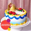 Disney Princess Belle Cake Topper | 2 Piece Birthday Party Decoration Set view 3