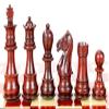 House of Chess - Bud Rosewood/Boxwood Chess Pieces Galaxy Staunton 3" + 2 Extra Queens - Triple Weighted view 1