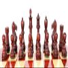 House of Chess - Bud Rosewood/Boxwood Chess Pieces Galaxy Staunton 3" + 2 Extra Queens - Triple Weighted view 4