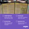 Stratagem The Master's Tome 4-Panel Customizable GM Screen with Free Inserts  Dry Erase, Dungeon & Game Master Accessory for Tabletop RPG Campaigns (Black) view 4
