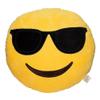 EvZ Emoji Sunglasses Face Emoticon Cushion Stuffed Plush Soft Pillow, Official Certified, 32cm Yellow view 1