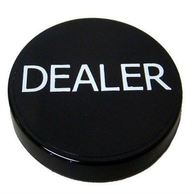 MRC Lot of 10pcs 2" Black Plastic Dealer Poker Button