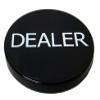 MRC Lot of 10pcs 2" Black Plastic Dealer Poker Button view 1