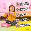 Flybar My First Foam Pogo Jumper for Kids Fun and Safe Pogo Stick for Toddlers, Durable Foam and Bungee Jumper for Ages 3 and up, Supports up to 250lbs (Pink) view 3