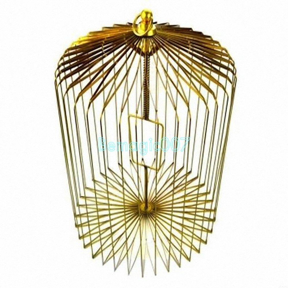 Stage Magic Tricks Appearing Bird Cage Golden L Size