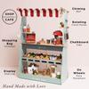 Le Toy Van - Honeybake Reversible Educational Pretend Wooden Grocery Store and Cafe Stand | Educational Role Play Kids Toy Set | Cafe or Supermarket Pretend Play Shop, Multi (TV317) view 2
