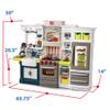Step2 Elegant Edge Kids Kitchen Playset, Indoor/Outdoor Kitchenette, Interactive Play with Lights and Sounds, Made of Durable Plastic, Includes 78 Piece Toy Accessories, For Toddlers 3+ Years Old view 3