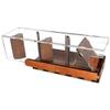 C4Labs Dice Tower & Tray | Clear with Wooden Paddles | Watch The Dice Decide (Gunstock) view 4