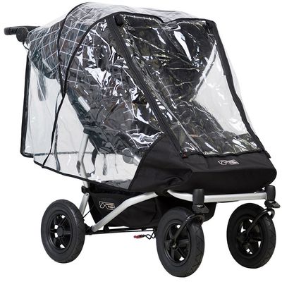 Mountain Buggy Duet Double Cover, Storm, Clear